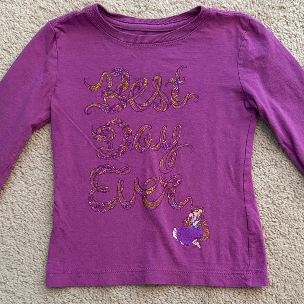Girls Disney Rapunzel Long Sleeve Shirt
